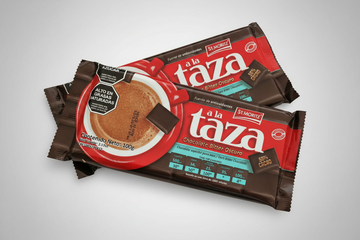 St Moritz Chocolate bar for hot drink 100g