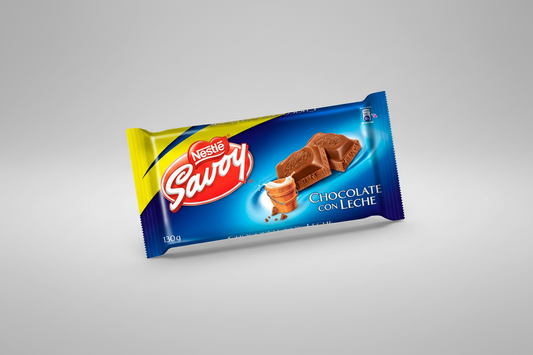 Chocolate de leche savoy familiar 130g